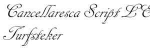 Cancellaresca Script LET Plain:1.0